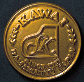 Shigeru Kawai logo op het frame